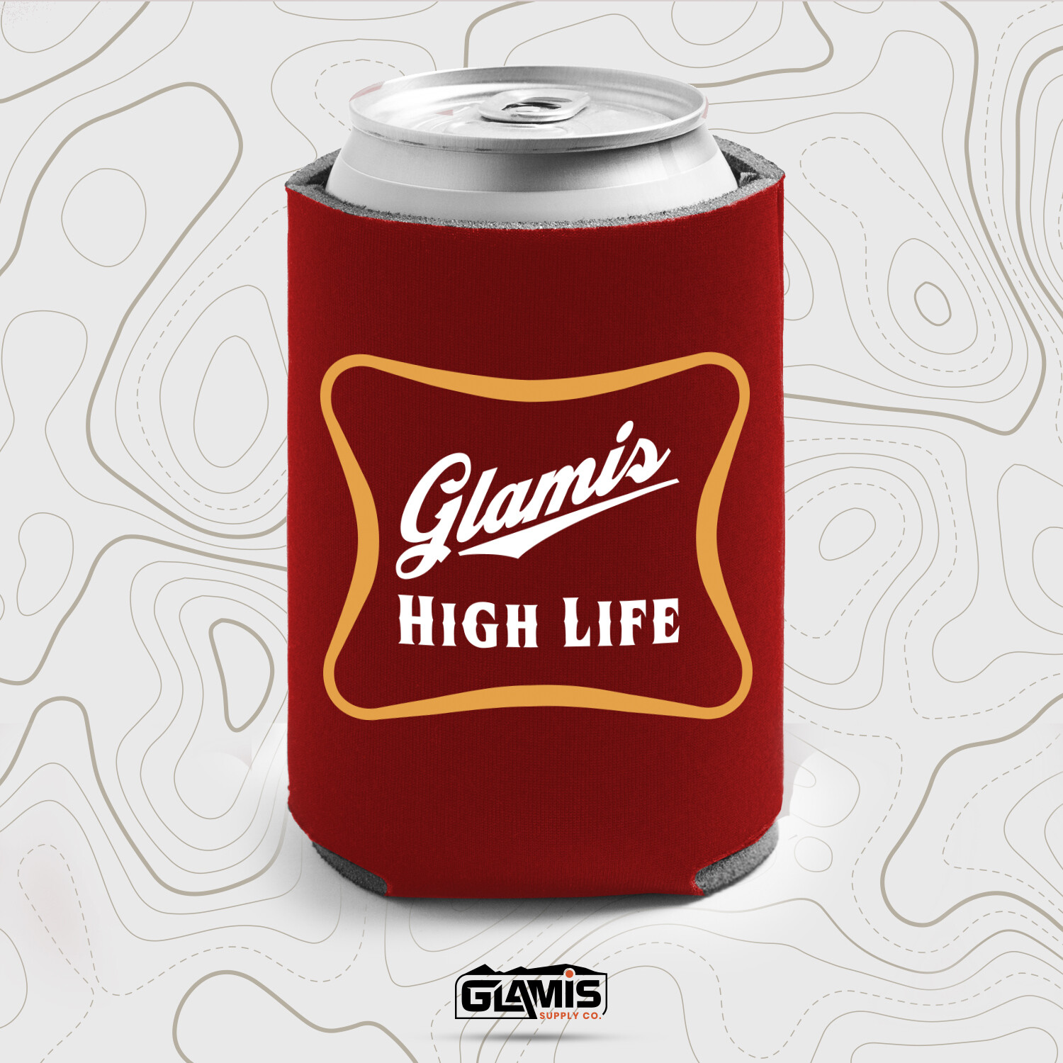 (2) Glamis High Life Koozies