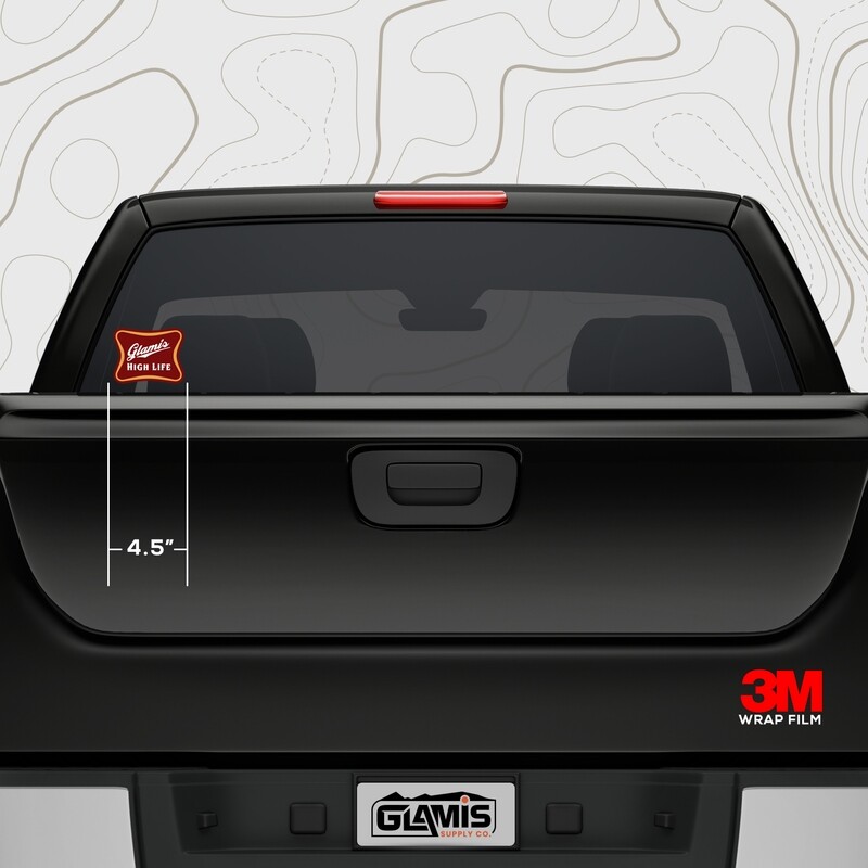 (2) Glamis High Life Sticker! 4.5&quot; FREE SHIPPING