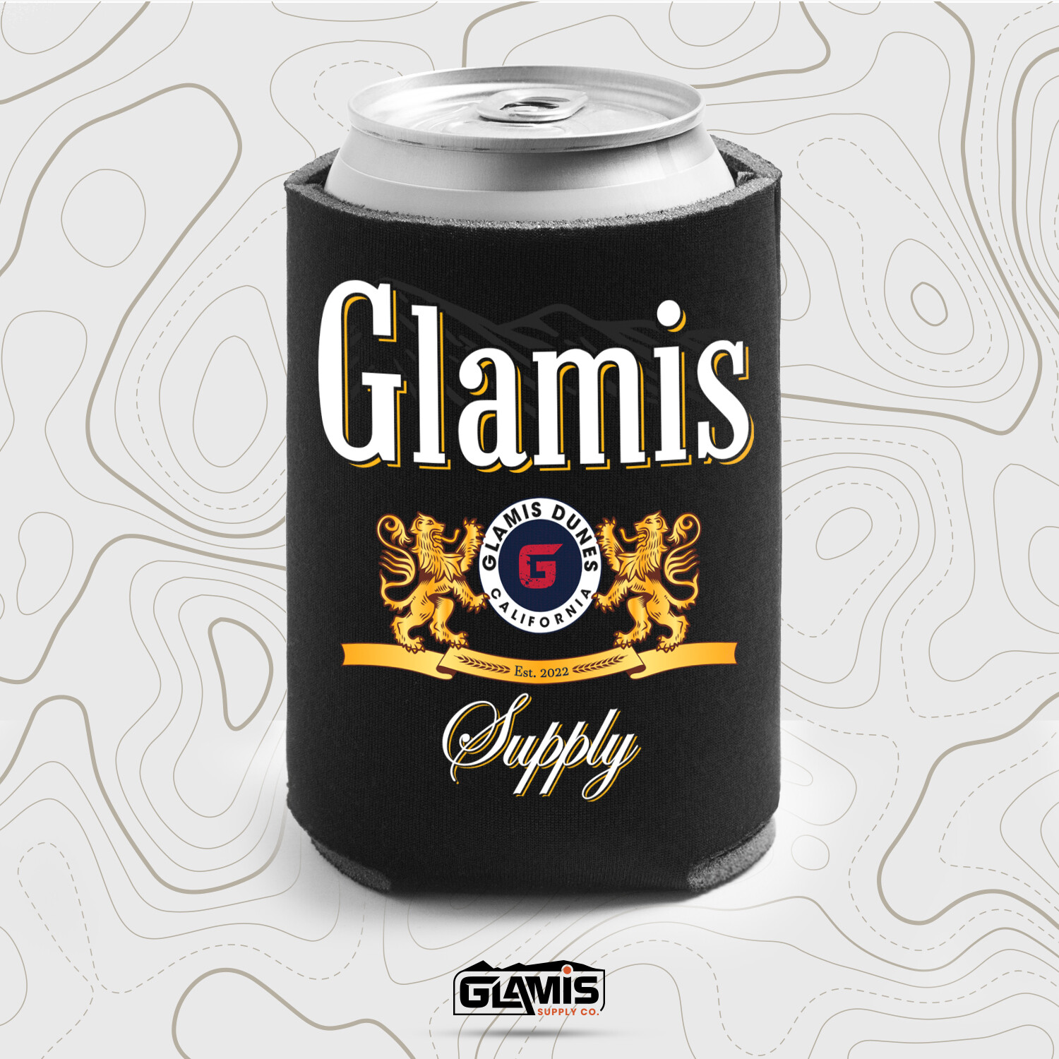 (2) Glamis Negra Koozies