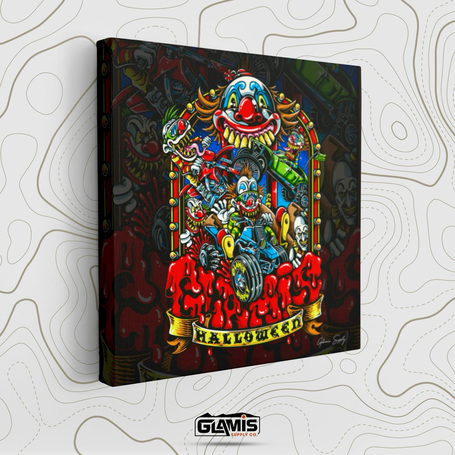 Psycho Circus Halloween Canvas