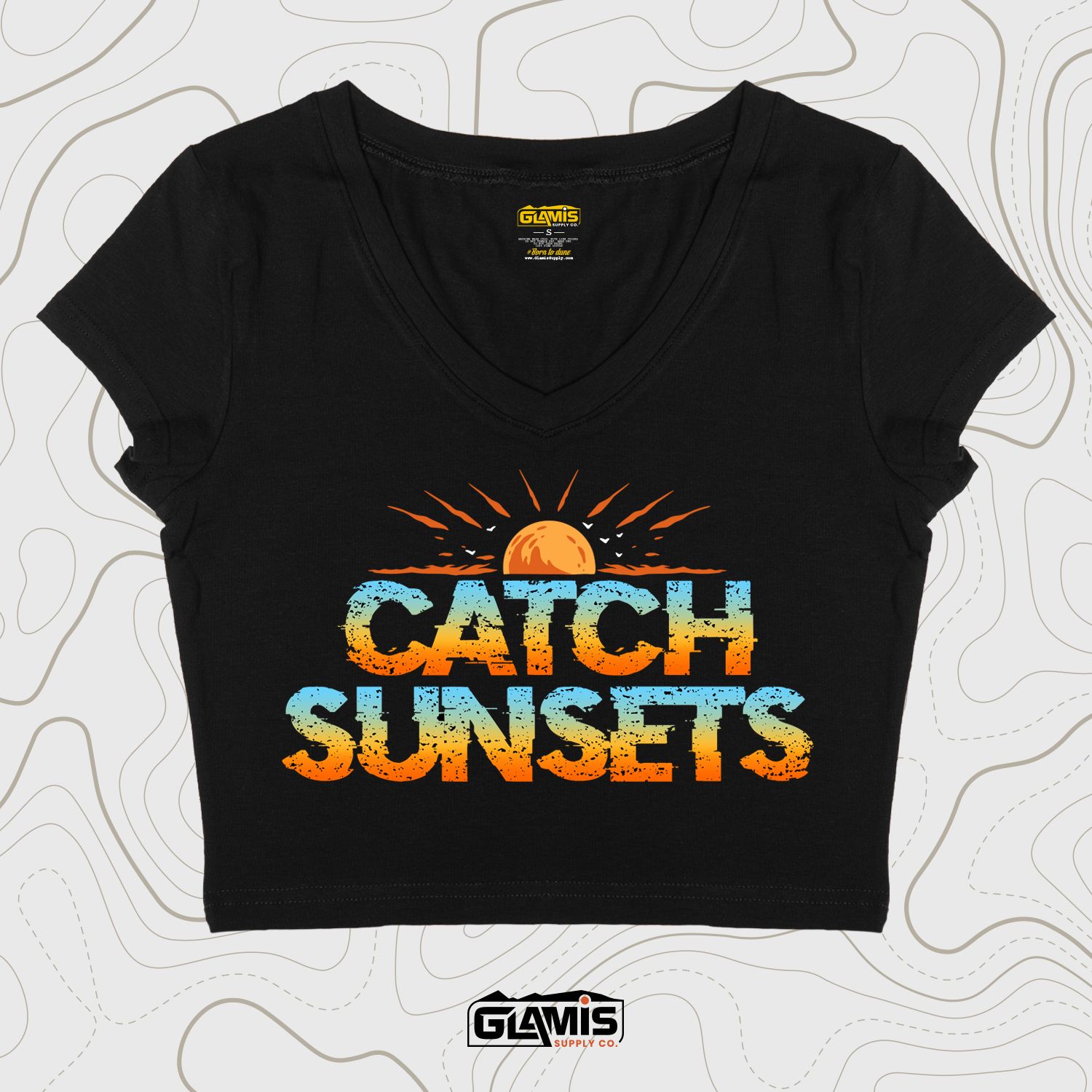 Catch Sunsets Fitted-Top