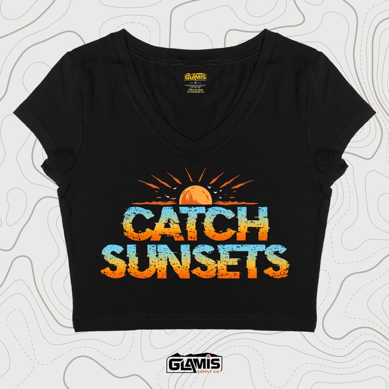 Catch Sunsets Fitted-Top