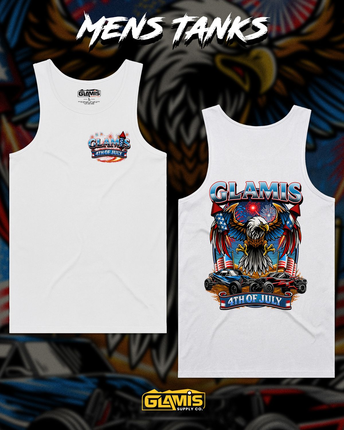 4th of July Mens Tank
