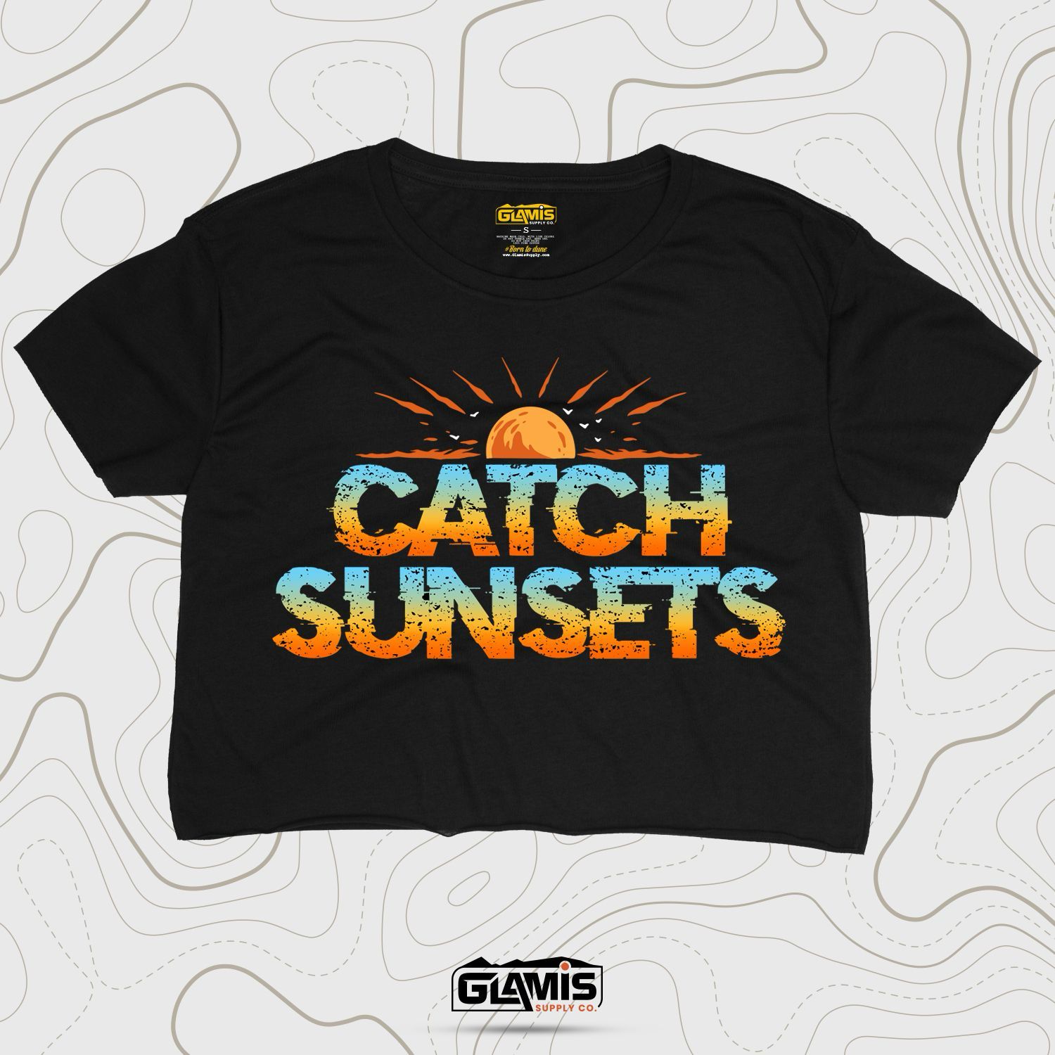Catch Sunsets Ladies Crop-Top
