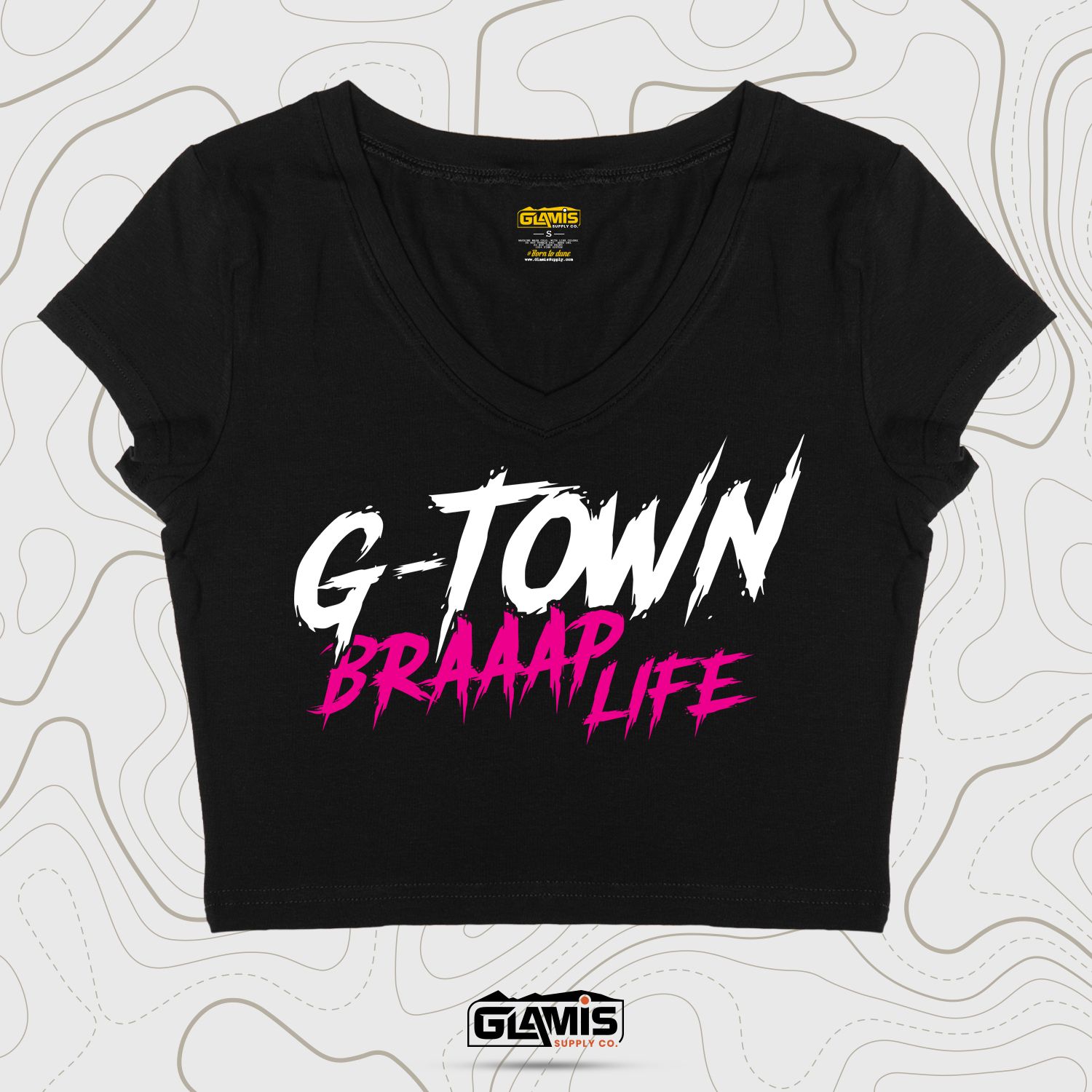 Braaap Life Crop Fitted-Top