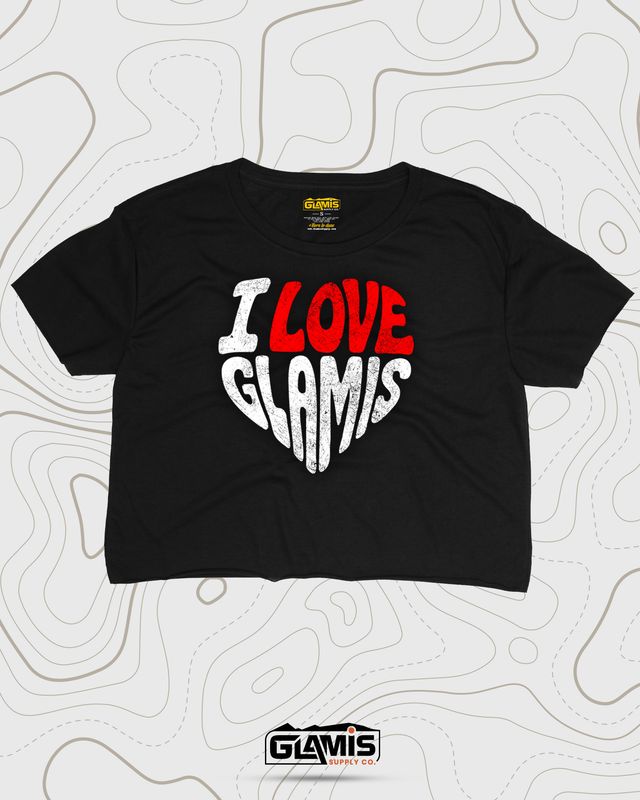 I Love Glamis❤️ Crop-Top