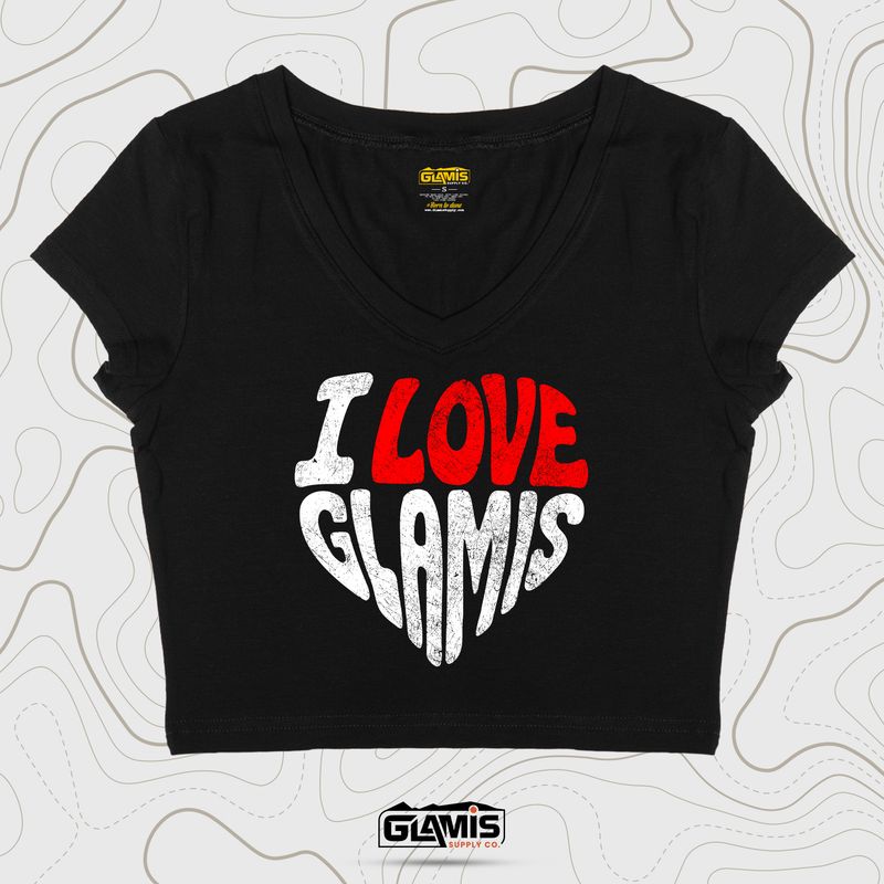 I Love Glamis❤️ Crop Fitted-Top