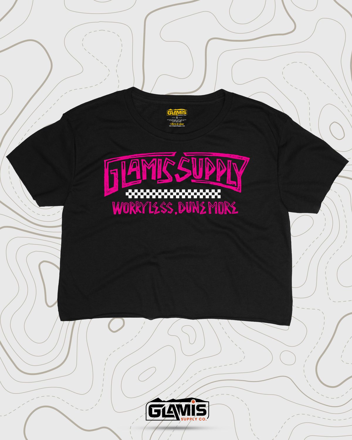 Worry Less, Dune More Crop-Top