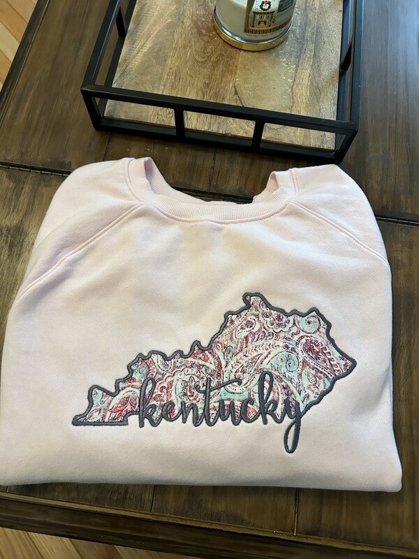 Pink Kentucky paisley Sweatshirt