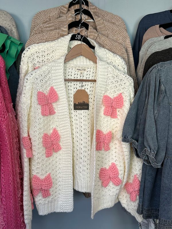 Cardigan Bow Sweater