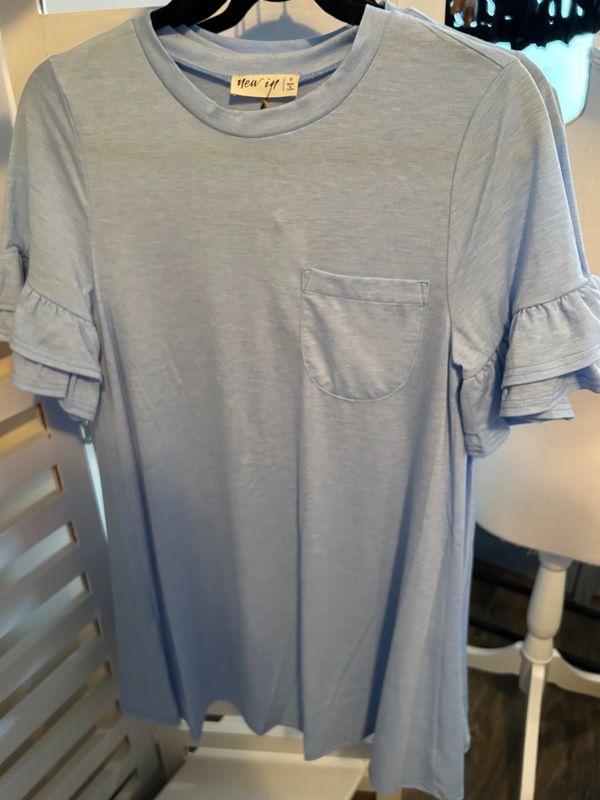 Blue t-shirt dress