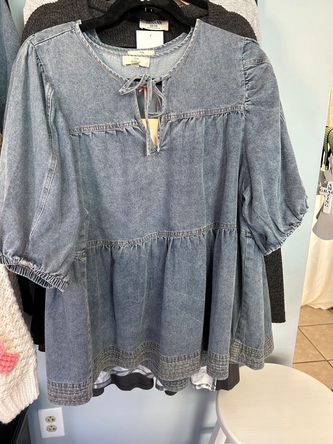Blue Jean Blouse