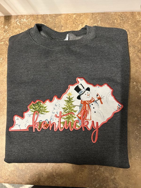 Snowman Kentucky Appliqué.