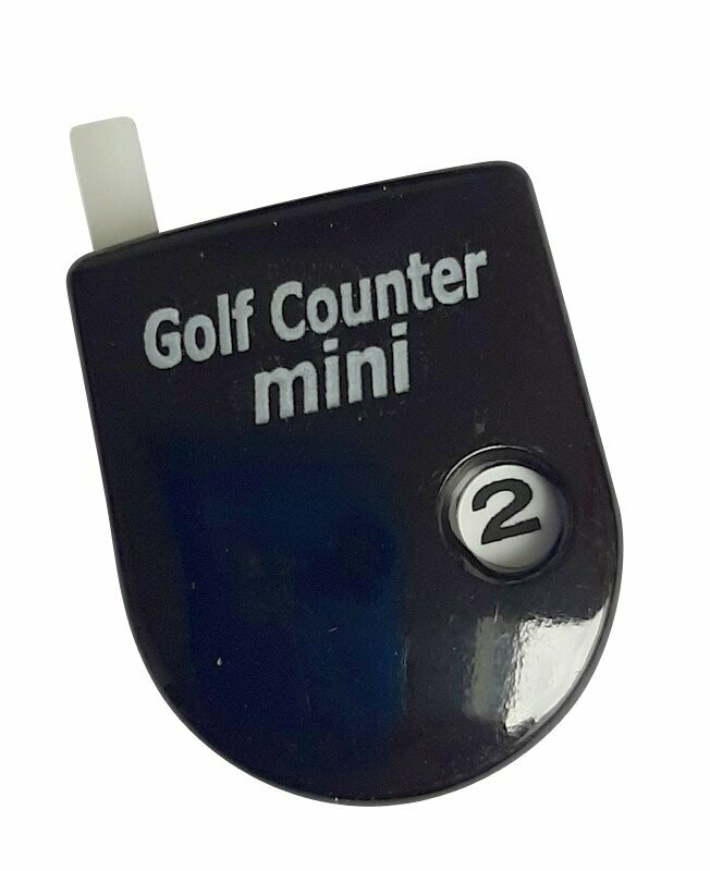 Golf Mini Counter SCORE zum Befestigen an der Handschuhlasche in hellblau, weiss, schwarz oder rosa