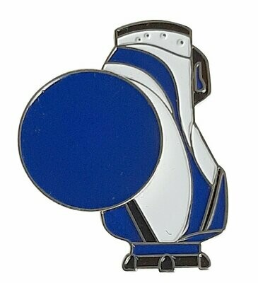Ballmarker GOLFBAG blau als Ballpin Pin