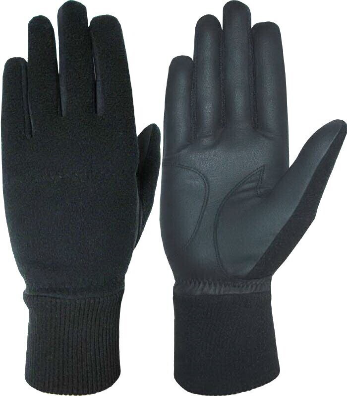 1 Paar WINTER Golfhandschuhe FLEECE für HERREN Gr. S, M, L, XL o XXL schwarz