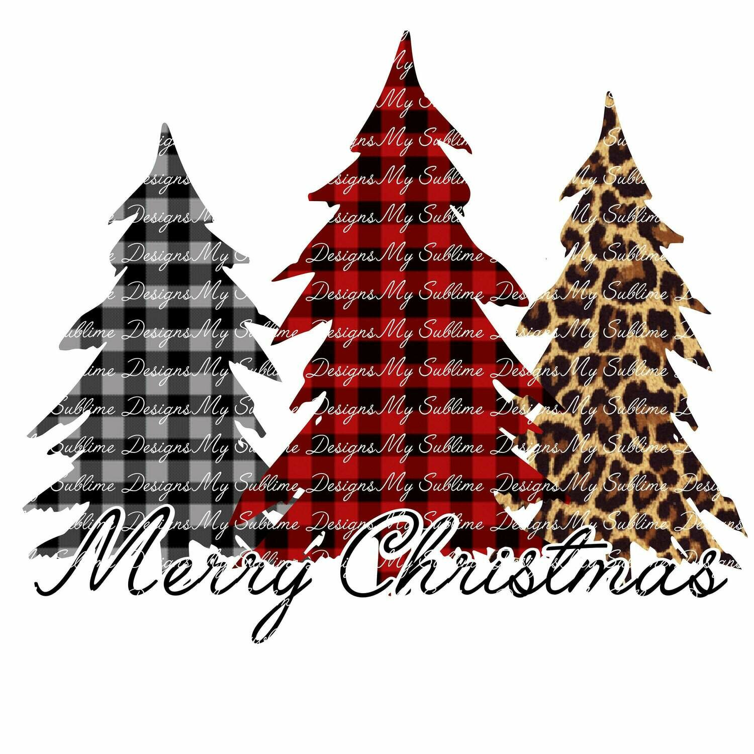 Merry Christmas with Tree DIGITAL DESIGN ONLY