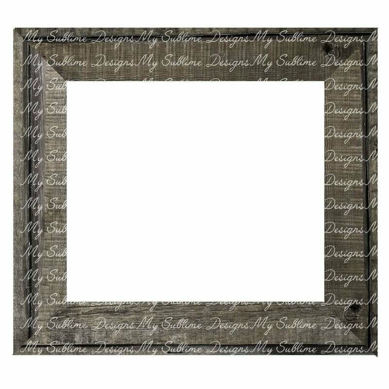 Wood Frame Design created for our Unisub Rectangle Blanks DIGITAL DESIGN ONLY
