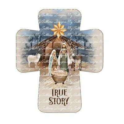 Nativity Designs Created to fit Our Unisub Sublimation Star and Cross Ornament Blanks DIGITAL DESIGN ONLY