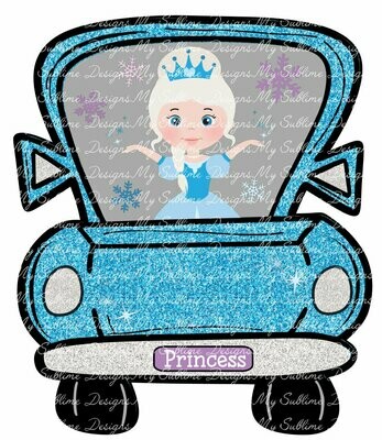 Princess Truck Ornament Design created to fit our Unisub Truck Blanks