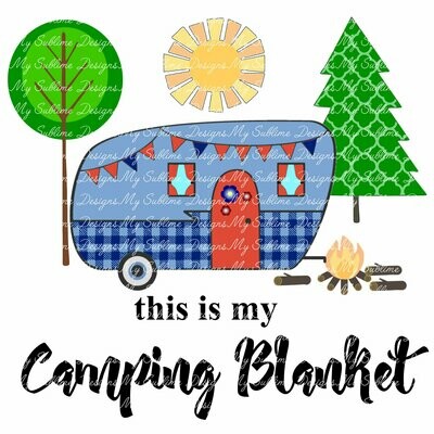 This Is My Camping Blanket Design DIGITAL DESIGN ONLY
