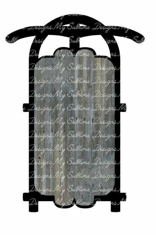 Sled Ornament Designs DIGITAL DESIGNS ONLY