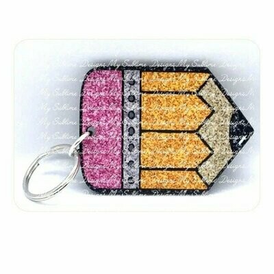 Pencil Keychain Designs Created to fit Our Unisub Sublimation Keychain Blanks DIGITAL DESIGN ONLY