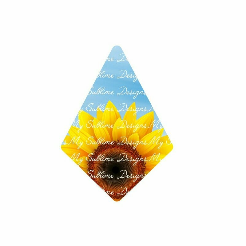 Sunflower Earring &amp; Pendant Design Created to fit Our Unisub Sublimation Earring and Pendant Blanks DIGITAL DESIGN ONLY