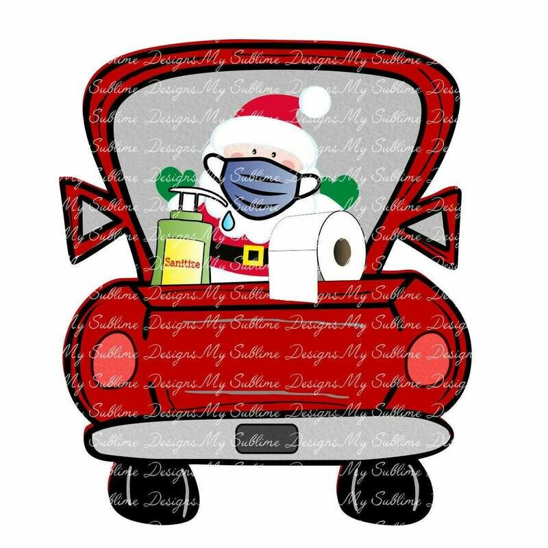 Quarantine Santa 2020 Ornament Design DIGITAL DESIGN ONLY