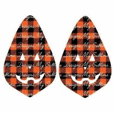 Jack-o-lantern Earring 3 Design Set - DIGITAL DESIGN ONLY