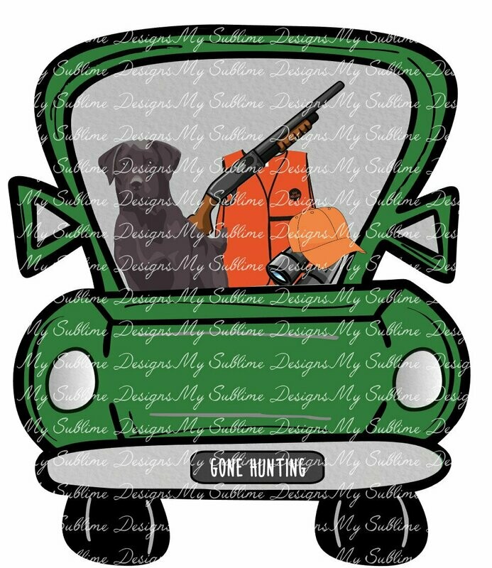 Hunting Truck Ornament Design DIGITAL DESIGN ONLY