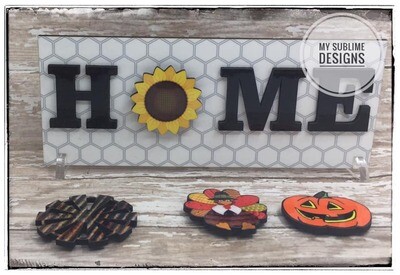 Mini HOME Board Interchangeable Fall Designs Created to fit Our Unisub Sublimation Mini Home Board Signs DIGITAL DESIGN ONLY