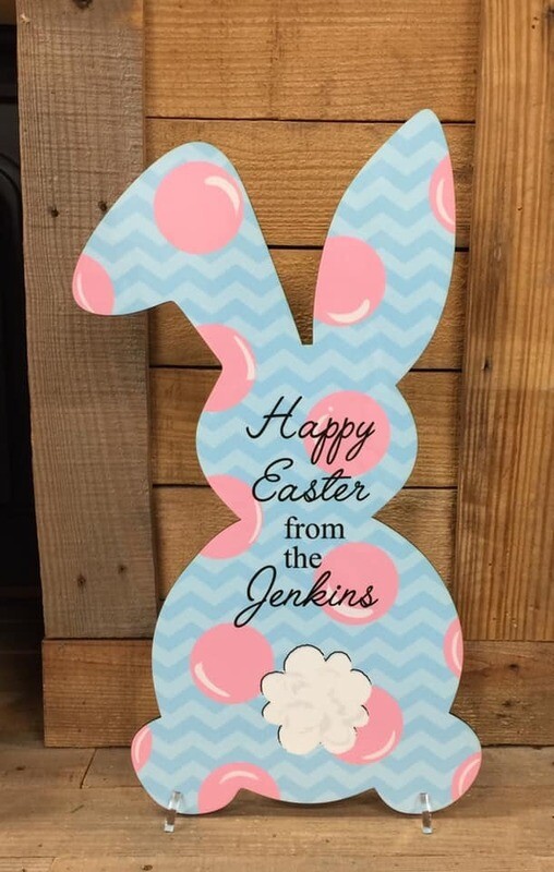 Bunny Design created for our 18&quot; Bunny Statue and Door hangers DIGITAL DESIGN ONLY