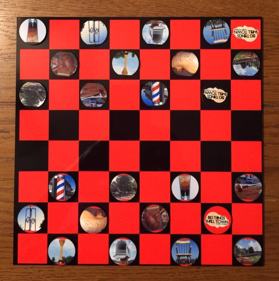 Checker Board Game Unisub Blank