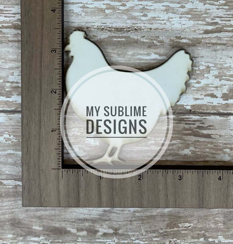 Hen Ornament Unisub Sublimation Blanks
