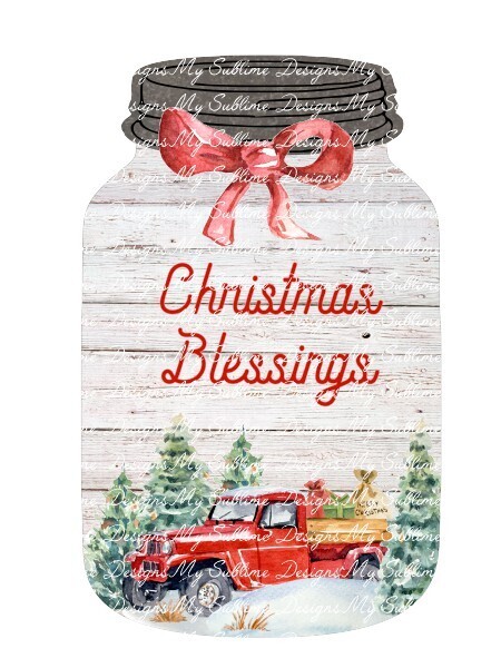Canning Jar Ornament Design2 created for our Unisub Sublimation Canning Jar Ornament Blanks DIGITAL DESIGNS ONLY