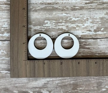 Earrings Unisub Blanks - Double Circle