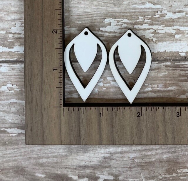 Earrings Unisub Blanks - Raindrop Earrings