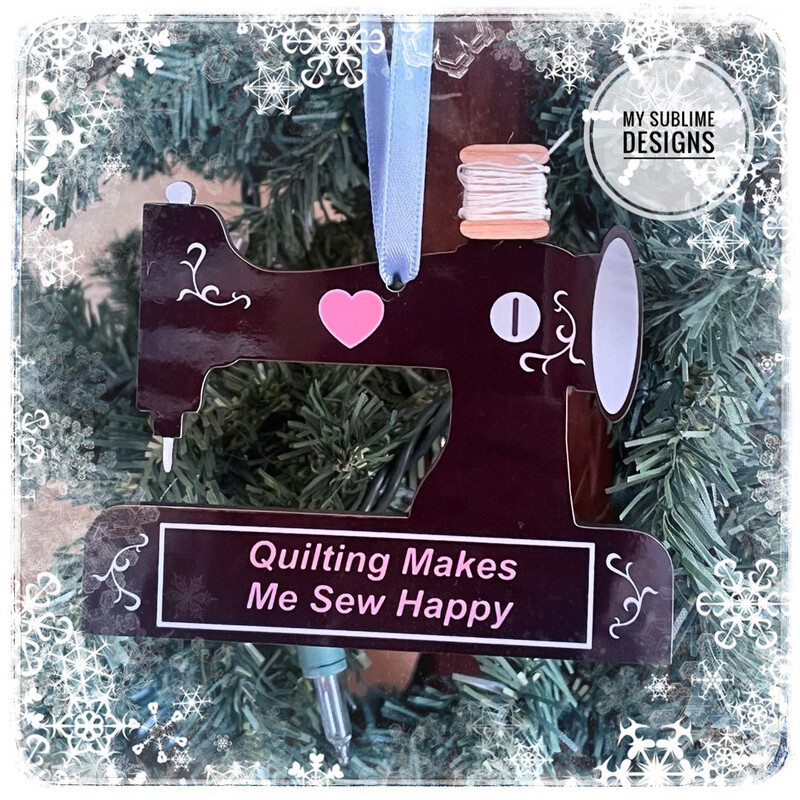 Sewing Machine Ornament Unisub Sublimation Blanks