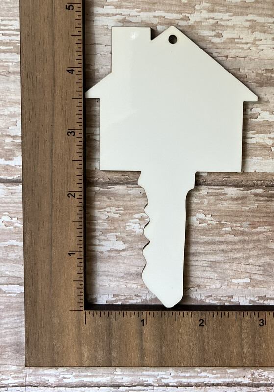 House Shaped Key Ornament Unisub Sublimation Blanks