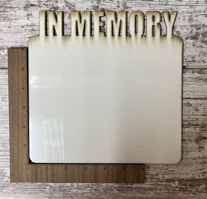 In Memory Word Board - large