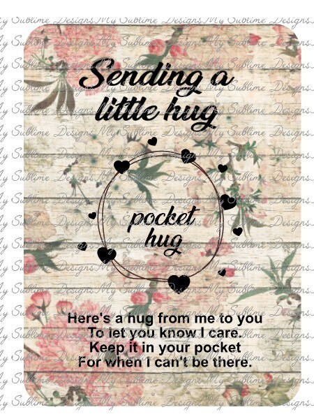 Pocket Hug Designs Created to fit Our Unisub Sublimation Pocket Hug Blanks DIGITAL DESIGN ONLY