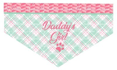 Daddy's Girl Dog Scarf Design DIGITAL DESIGN ONLY