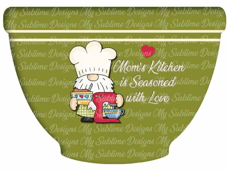 Green Bowl Designs Created to fit Our Unisub Sublimation Bowl Blanks DIGITAL DESIGN ONLY