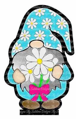 Set of 2 Daisy Gnomes for Tier Tray Gnome Blanks DIGITAL DESIGN ONLY