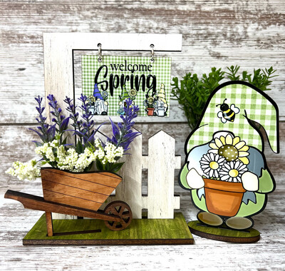 Tier Tray Gnome and Fence Designs