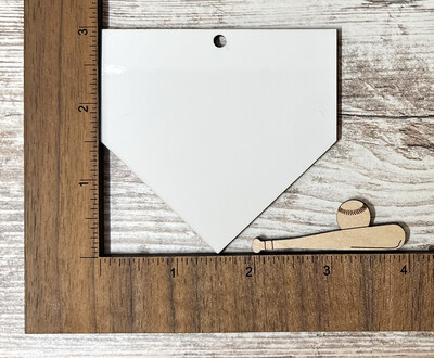Home Plate Ornament Unisub Sublimation Blanks