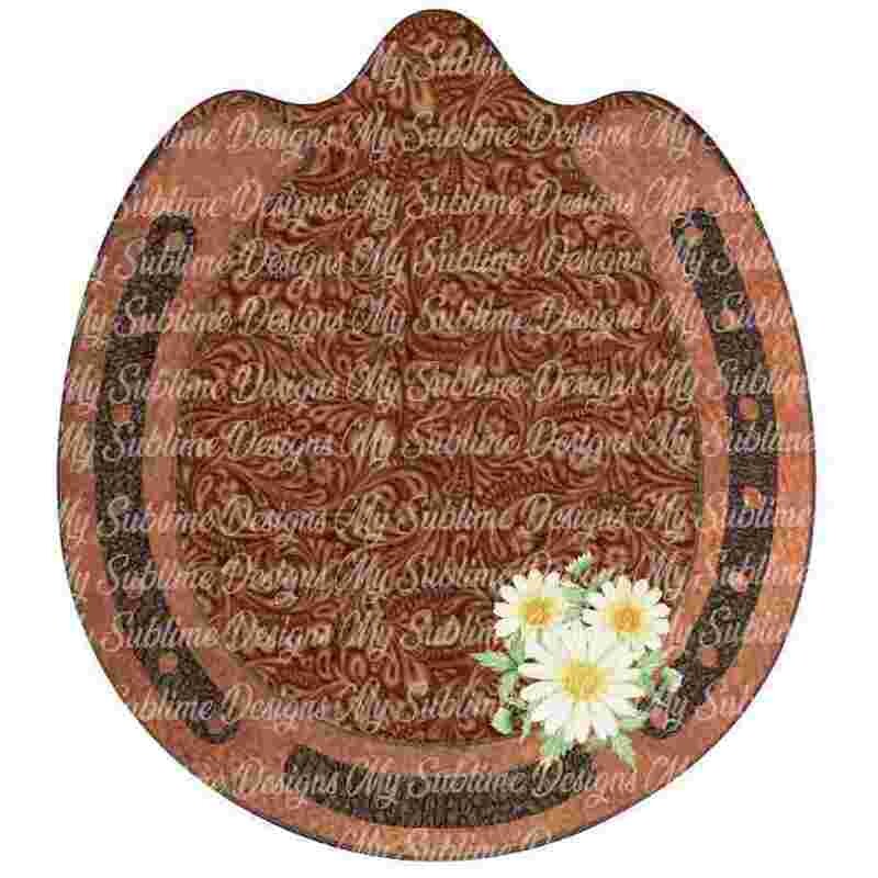 4 Horseshoe Designs Created to fit Our Unisub Sublimation Horseshoe Blanks DIGITAL DESIGN ONLY