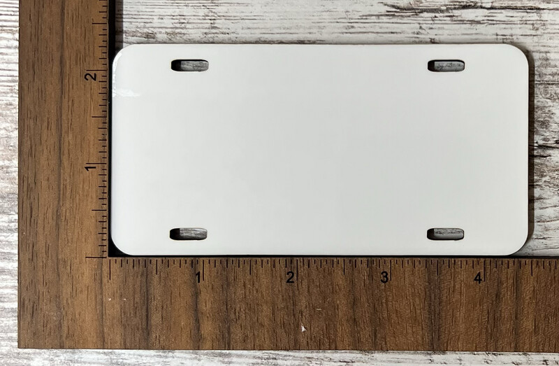 Mini License Plate Ornament Unisub Sublimation Blanks