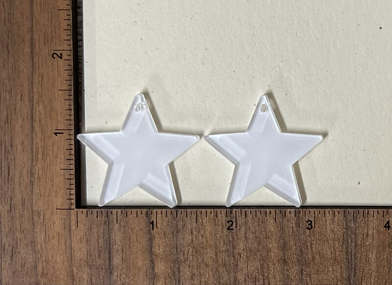 Earrings Sublimation Acrylic Blanks - Stars